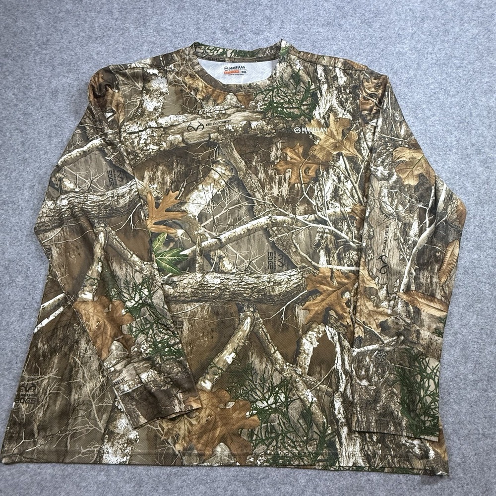 Magellan Outdoors Hunting Mens 2XL Realtree Edge Camo Long Sleeve Hunting Shirt